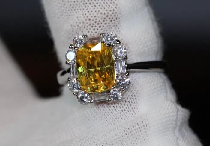 Rings Lab Diamonds London Yellow Diamond Womens Engagement Ring