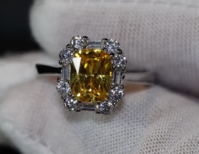 Rings Lab Diamonds London Yellow Diamond Womens Engagement Ring