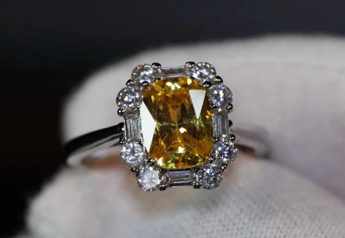 Rings Lab Diamonds London Yellow Diamond Womens Engagement Ring