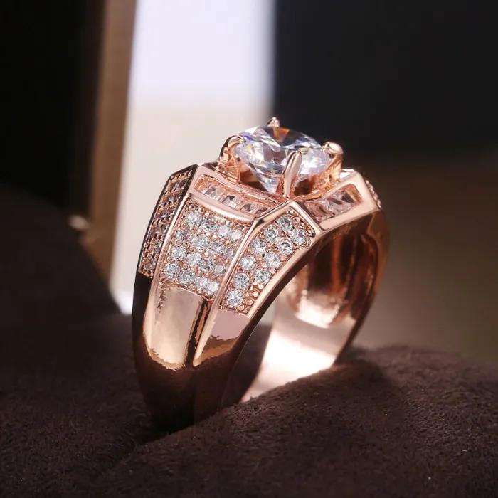 Rings Minx London Mens Rose Gold Ring Womens Rose Gold Ring Diamond Rose Gold Ring Iced Out Ring Mens Iced Out Rings Mens Wedding Ring Rose Gold
