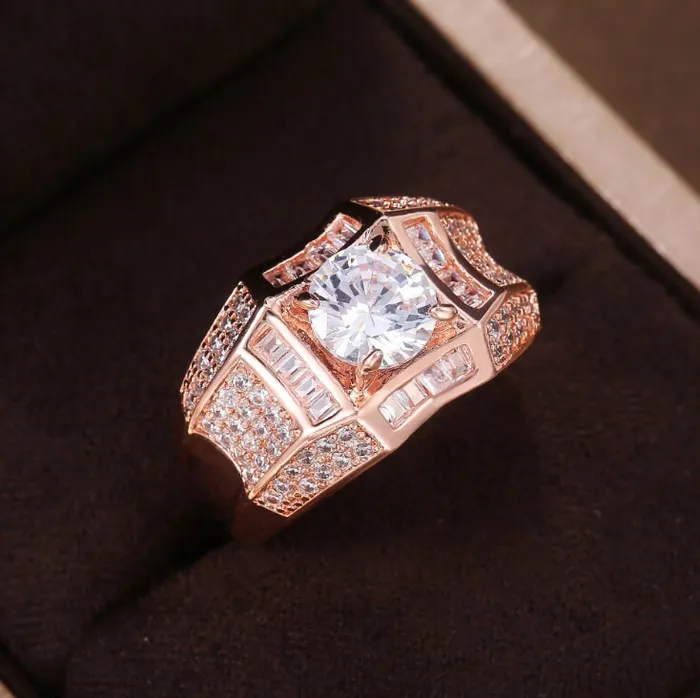 Rings Minx London Mens Rose Gold Ring Womens Rose Gold Ring Diamond Rose Gold Ring Iced Out Ring Mens Iced Out Rings Mens Wedding Ring Rose Gold