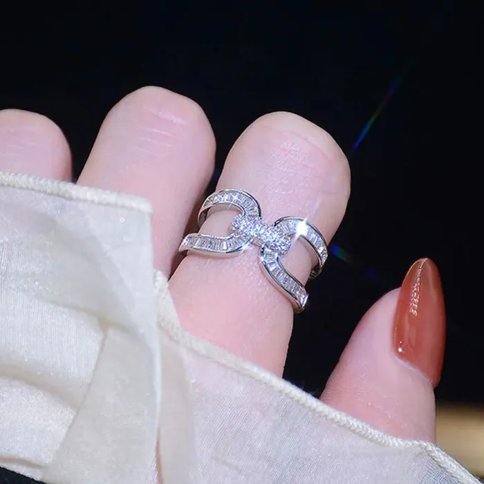 Rings Minx London Womens Ring Baguette Ring Womens Diamond Ring Diamond Eternity Ring Wedding Band Friendship Ring Diamond Horseshoe Ring