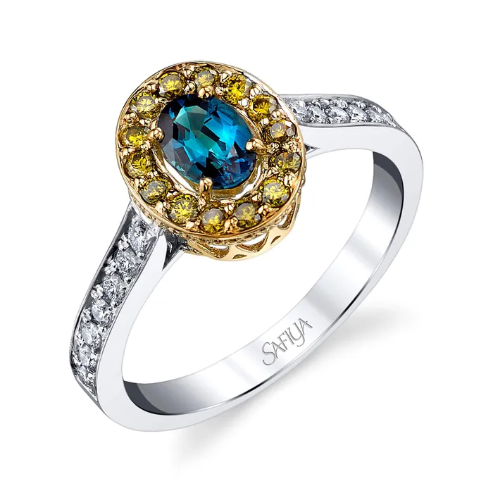 Rings True Galaxy 14K White Yellow Gold Natural Alexandrite Ring Safiya Jewels Rings True Galaxy 14K White Yellow Gold Natural Alexandrite Ring Safiya Jewels