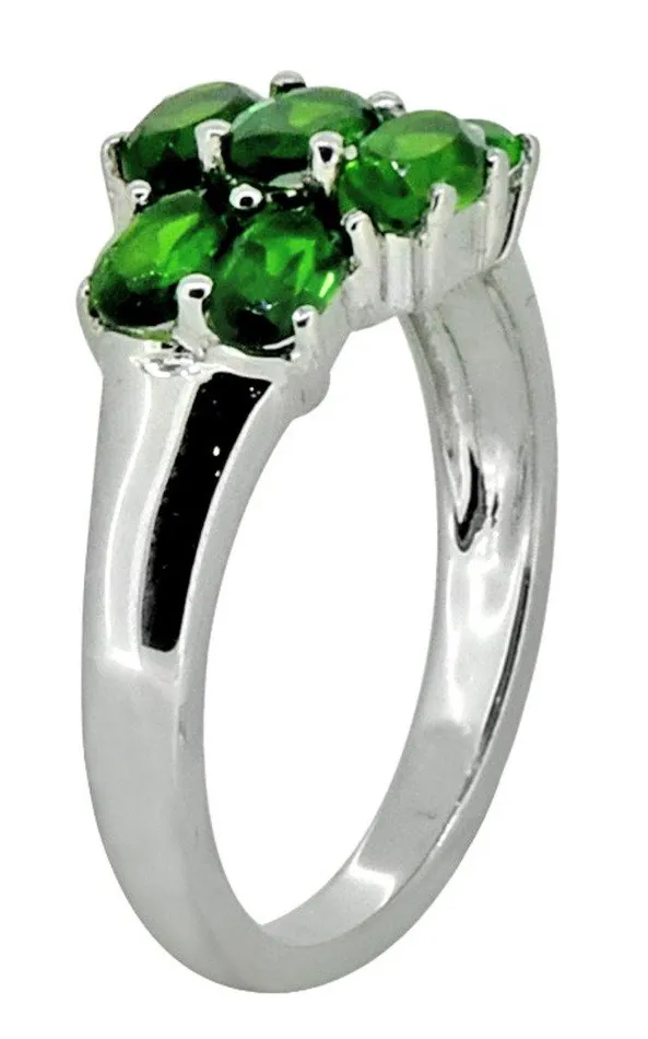 Rings YoTreasure Green Chrome Diopside 925 Sterling Silver Designer Ring