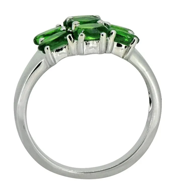 Rings YoTreasure Green Chrome Diopside 925 Sterling Silver Designer Ring