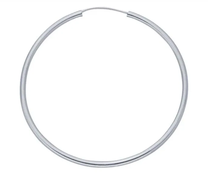 Rio Grande Earrings Sterling Silver Endless Hoop Earrings SI7873