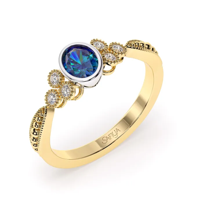Safiya Jewels Modified Regal Honor 18K YellowWhite Gold Natural Alexandrite Ring Rings Safiya Jewels Modified Regal Honor 18K YellowWhite Gold Natural Alexandrite Ring Rings