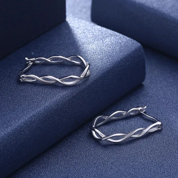Silver Hoop Earrings For Women 2018 Prevent Allergy Classic Gold Earrings Trendy Gift Personalized Jewel Earrings