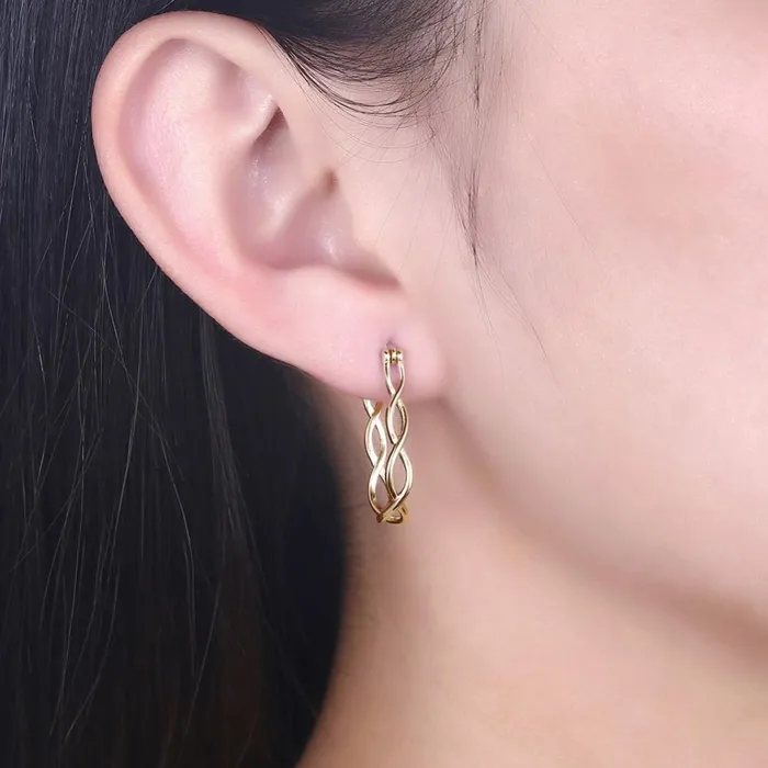 Silver Hoop Earrings For Women 2018 Prevent Allergy Classic Gold Earrings Trendy Gift Personalized Jewel Earrings