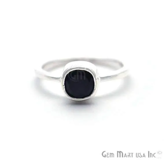 Silver Plated Cushion Shape Single Gemstone Solitaire Ring Pick your stone and size SP12008 GemMartUSA Rings Silver Plated Cushion Shape Single Gemstone Solitaire Ring Pick your stone and size SP12008 GemMartUSA Rings