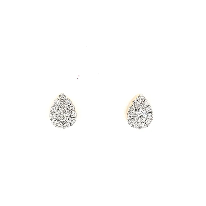 Sophia By Design Earrings 14k Yellow Gold Pear Shaped Diamond Stud Earrings I7543 Sophia By Design Earrings 14k Yellow Gold Pear Shaped Diamond Stud Earrings I7543