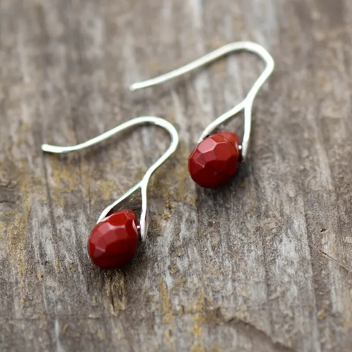 SUKI FASHION JEWELRY Amethyst or Jasper Earrings Earrings