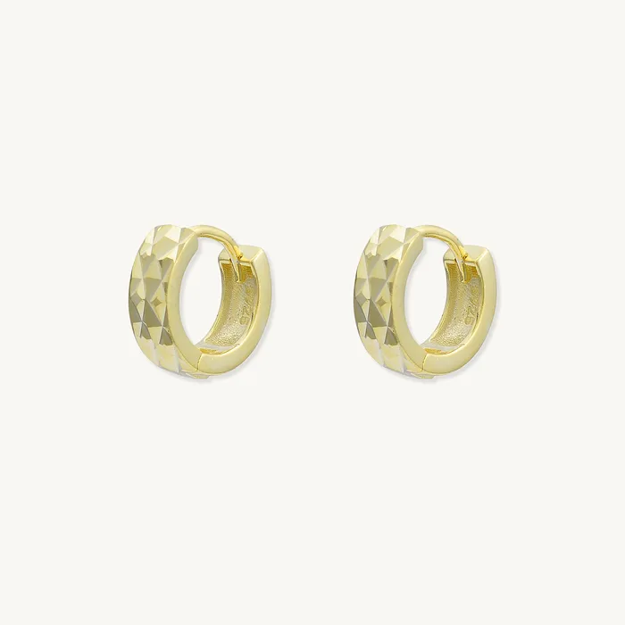 Textured Huggie Hoop Earrings Camile Stone Earrings Textured Huggie Hoop Earrings Camile Stone Earrings