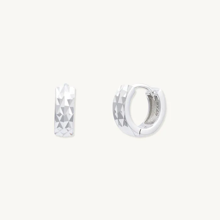 Textured Huggie Hoop Earrings Camile Stone Earrings Textured Huggie Hoop Earrings Camile Stone Earrings