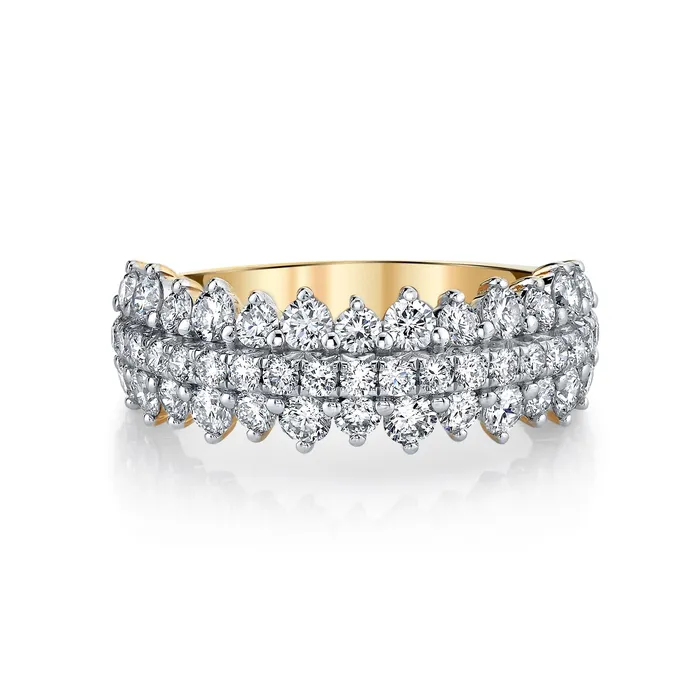 TVON Rings 14K 147cttw VS White Diamond Band Ring