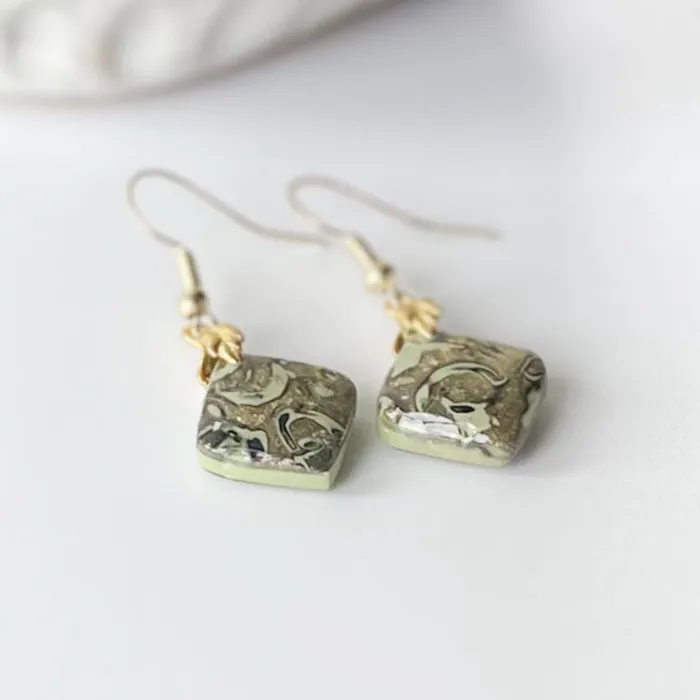 Willow Wattle Handmade Earrings NEW Gold Park Floral Stepping Stone Earrings