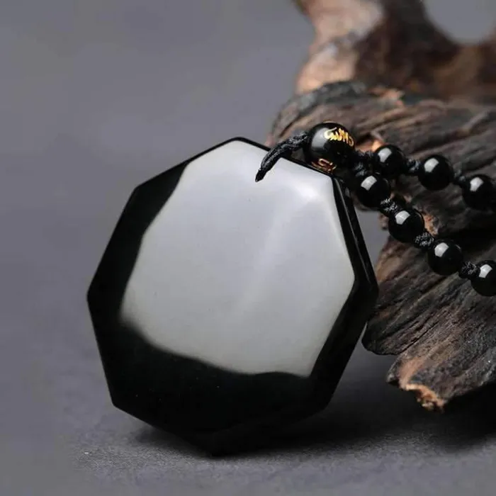 Yin Yang Obsidian Necklace SHIYM Store Necklaces