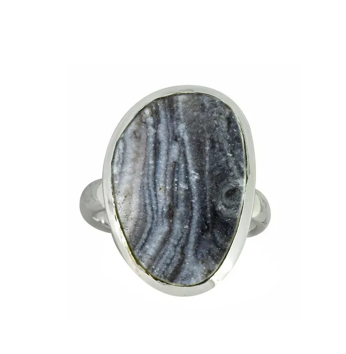 YoTreasure Desert Druzy Solid 925 Sterling Silver Ring Jewelry Rings