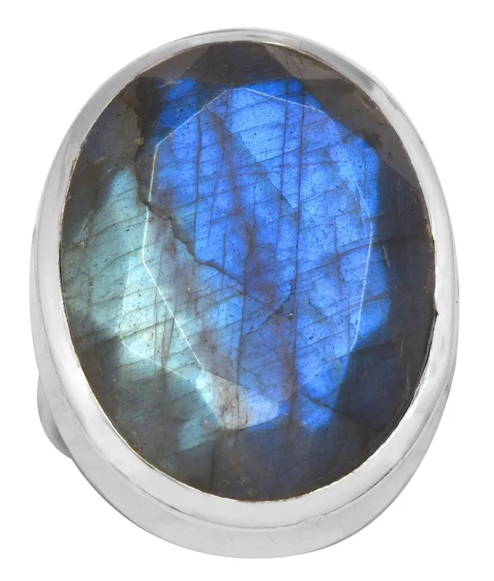 YoTreasure Labradorite 925 Sterling Silver Rings Silver Jewelry Rings