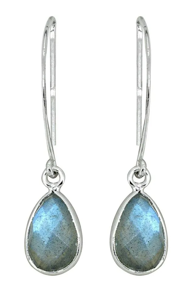 YoTreasure Labradorite Solid 925 Sterling Silver Dangle Earrings Earrings