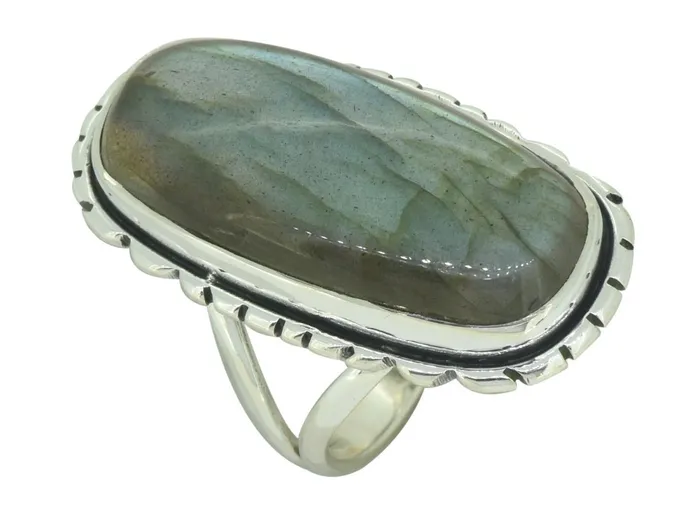 YoTreasure Rings Genuine Labradorite Ring Solid 925 Sterling Silver Gemstone Jewelry YoTreasure Rings Genuine Labradorite Ring Solid 925 Sterling Silver Gemstone Jewelry