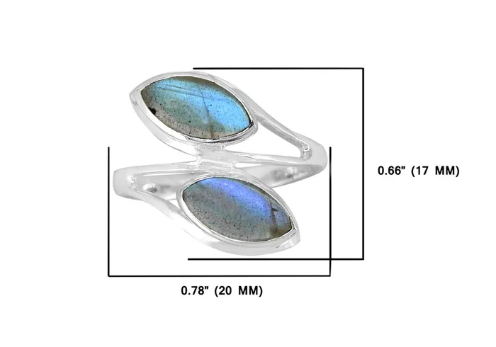 YoTreasure Rings Labradorite Solid 925 Sterling Silver Leaf Design Ring Genuine Gemstone Jewelry YoTreasure Rings Labradorite Solid 925 Sterling Silver Leaf Design Ring Genuine Gemstone Jewelry