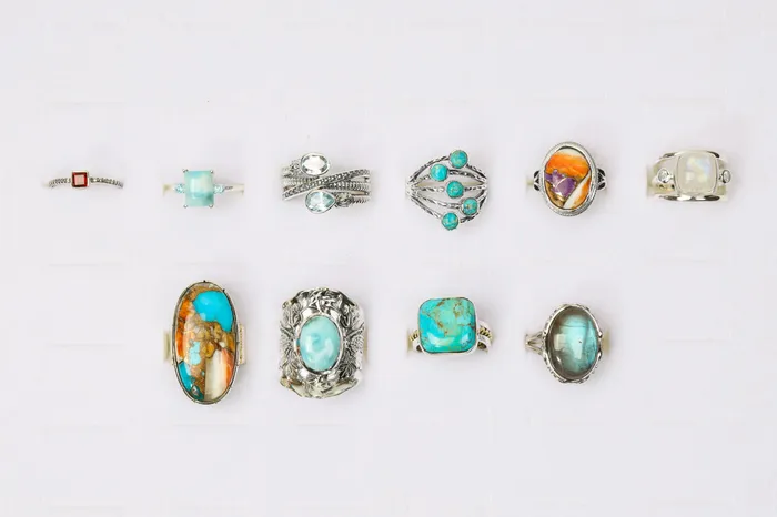 YoTreasure Wholesale Solid 925 Silver Rings Assorted Gemstones Sizes Rings